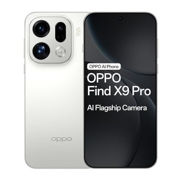Oppo Find X9 Pro 5G (Silk White, 16GB RAM, 512GB Storage) with No Cost EMI/Additional Exchange Offers