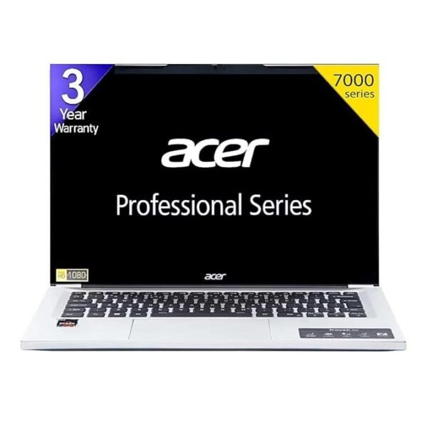 acer Professional14[New Launch], AMD Ryzen5 7430U Turbo Boost, 16GB DDR4, 512GB SSD, Win11 Pro, MSO21, 3 Year Warranty, IPS 14" FHD HDR Laptop, Metal Body, Anti Virus