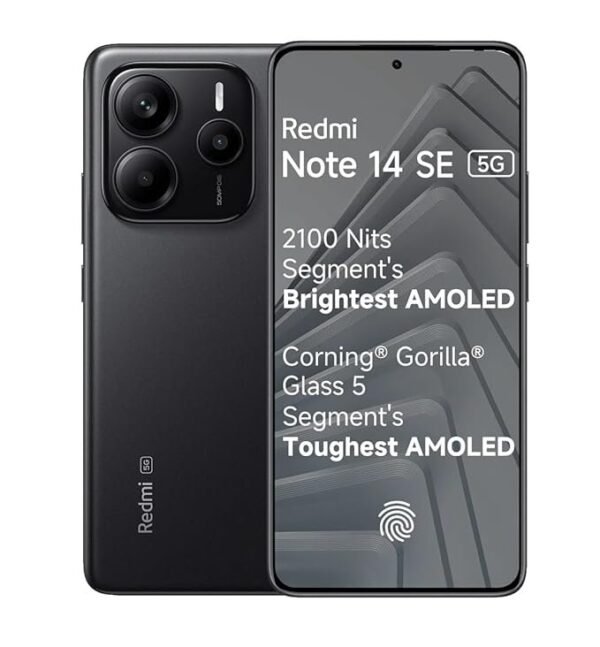Redmi Note 14 SE 5G, Titan Black (6GB, 128GB)